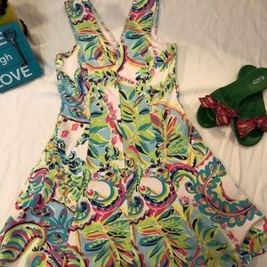 GUC Lilly Pulitzer Dahlia fit and flare dress.
